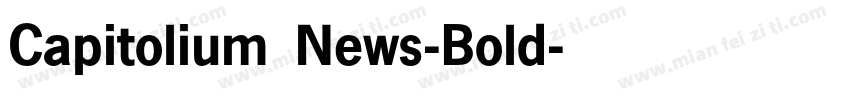Capitolium News-Bold字体转换